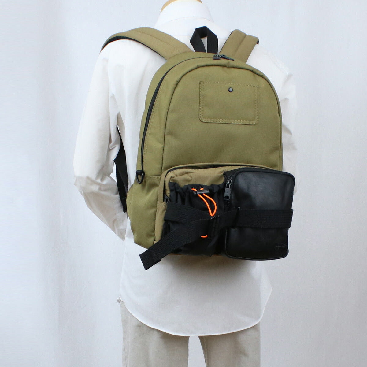 ディーゼル リュック メンズ ポリエステル X08930 カーキ バッグ DIEX08930021