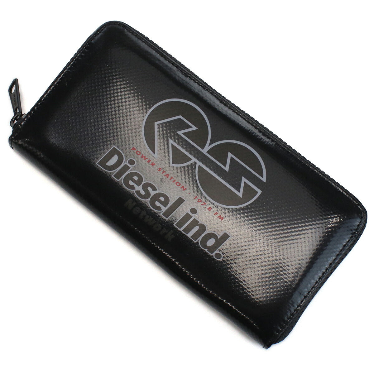 美品 DIESEL 牛革 ビッグロゴ 財布 ラウンドファスナー DIESEL (ディーゼル) BIGロゴ ラウンドファスナー 長財布