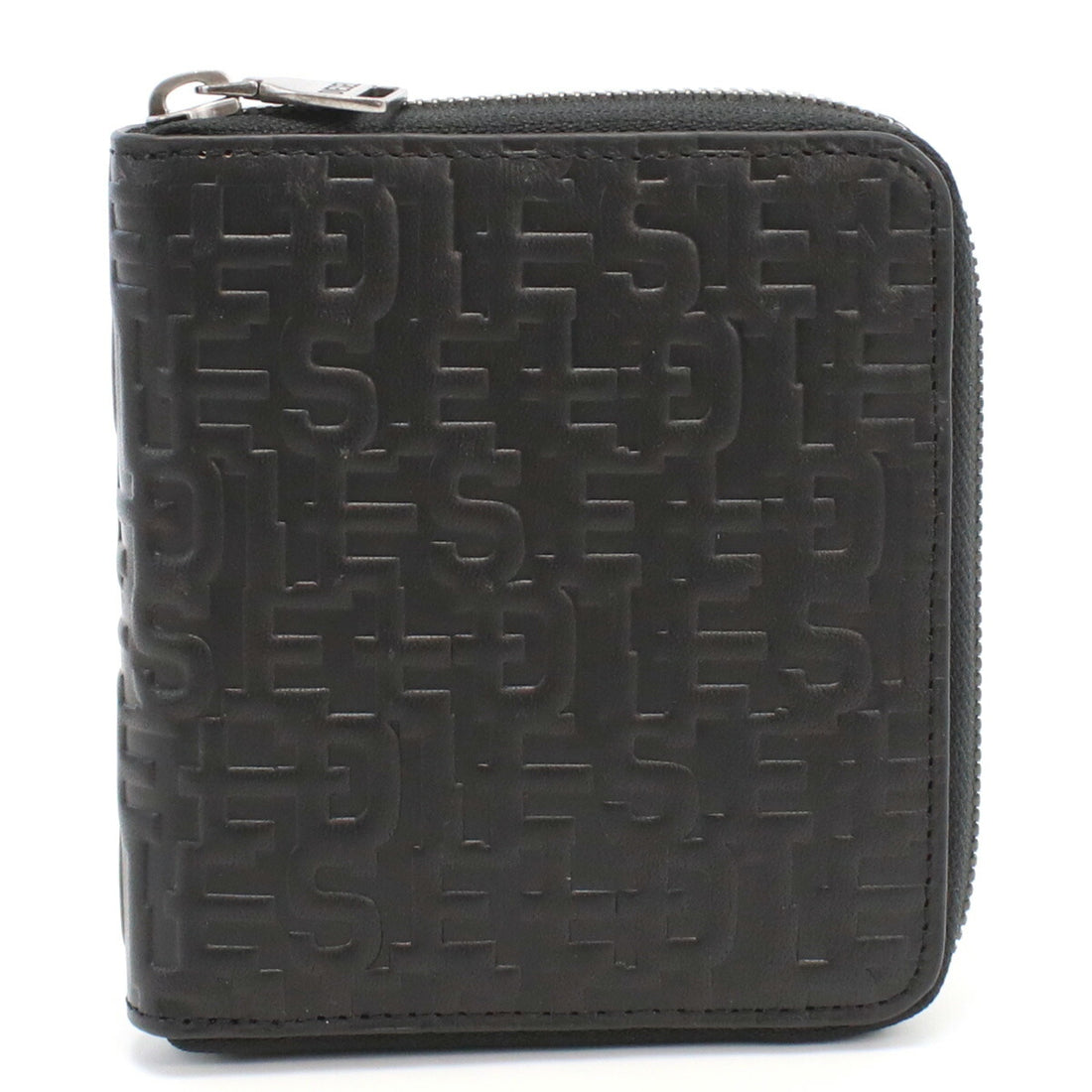 ディーゼル ラウンドファスナー折財布 メンズ レザー X09337 ブラック 財布 DIEX09337011