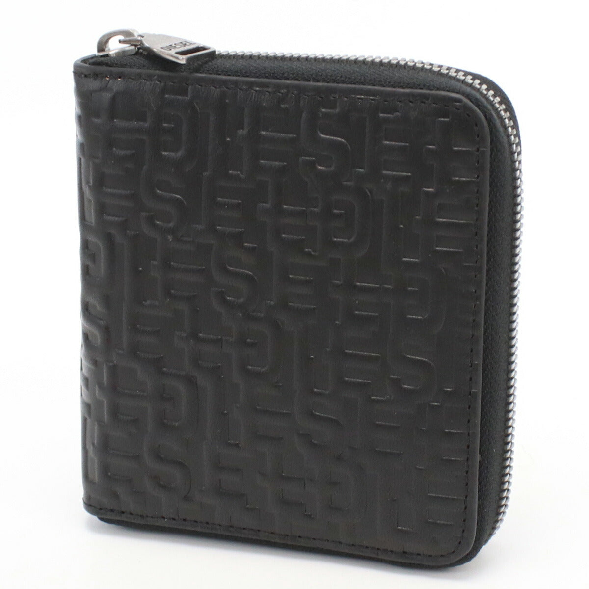 ディーゼル ラウンドファスナー折財布 メンズ レザー X09337 ブラック 財布 DIEX09337011