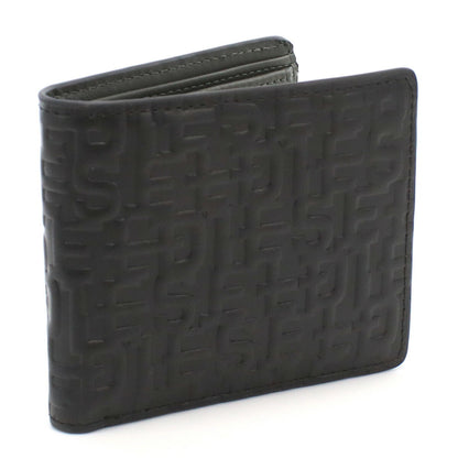 ディーゼル 二折財布小銭入付き メンズ レザー X09338 ブラック 財布 DIEX09338011
