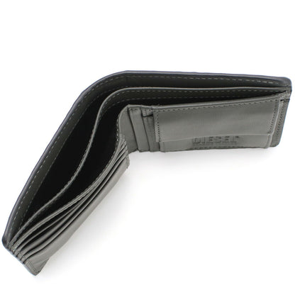 ディーゼル 二折財布小銭入付き メンズ レザー X09338 ブラック 財布 DIEX09338011