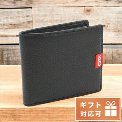 ディーゼル 二折財布小銭入付き メンズ レザー インド X09358 ブラック 財布 DIEX09358011