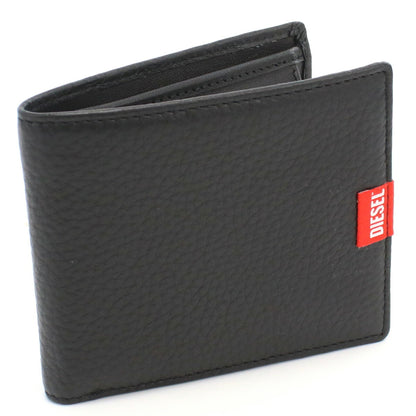 ディーゼル 二折財布小銭入付き メンズ レザー インド X09358 ブラック 財布 DIEX09358011