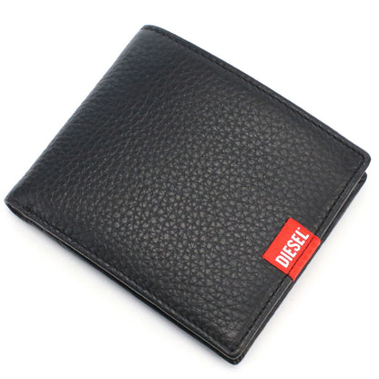 ディーゼル 二折財布小銭入付き メンズ レザー インド X09358 ブラック 財布 DIEX09358011