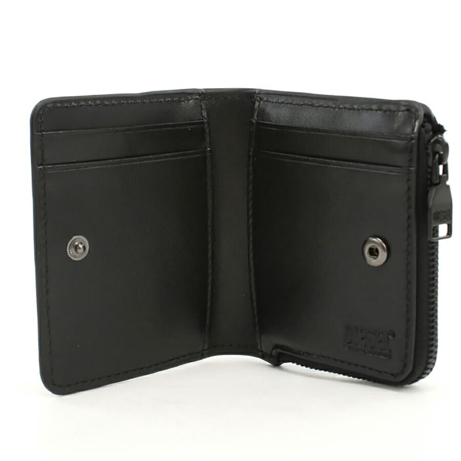 ディーゼル カードケース メンズ ブランド DIESEL レザー X10124 ブラック 財布 DIEX10124011