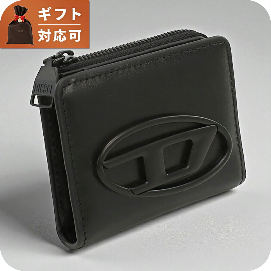 ディーゼル カードケース メンズ ブランド DIESEL レザー X10124 ブラック 財布 DIEX10124011