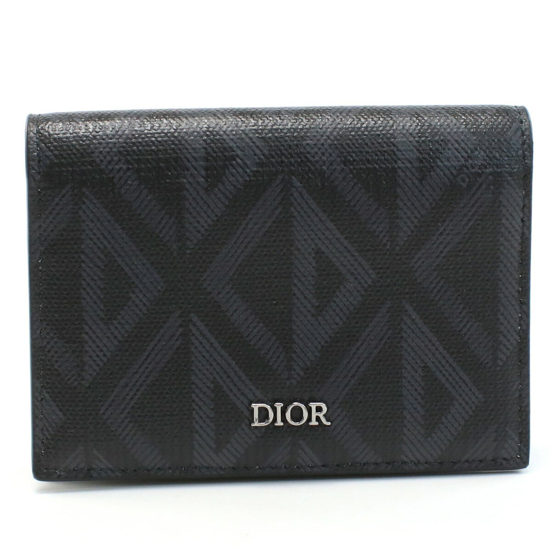 ディオール 名刺入れ メンズ CDダイヤモンドキャンバス イタリア 2ESCH136 ブラック グレー系 小物 DIO2ESCH136011