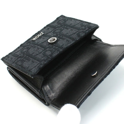 ディオール 三折財布小銭入付き メンズ ジャガード イタリア 2OBBC110 ブラック 財布 DIO2OBBC110011