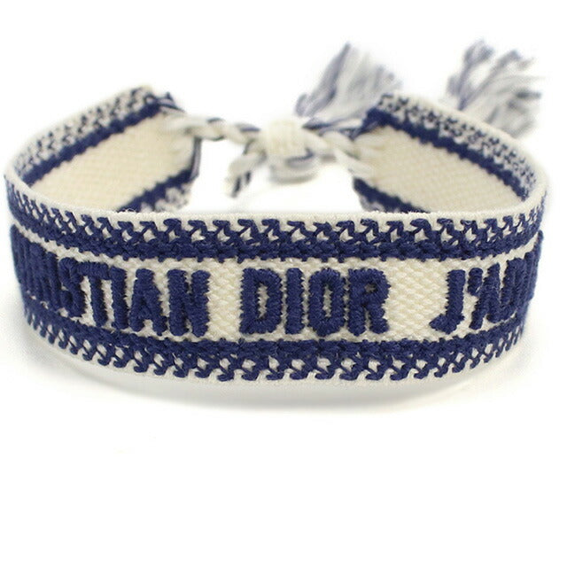 ディオール ブレスレット レディース ブランド Christian Dior イタリア B0961 BLU ブルー系 ホワイト系 アクセサリー DIOB0961051