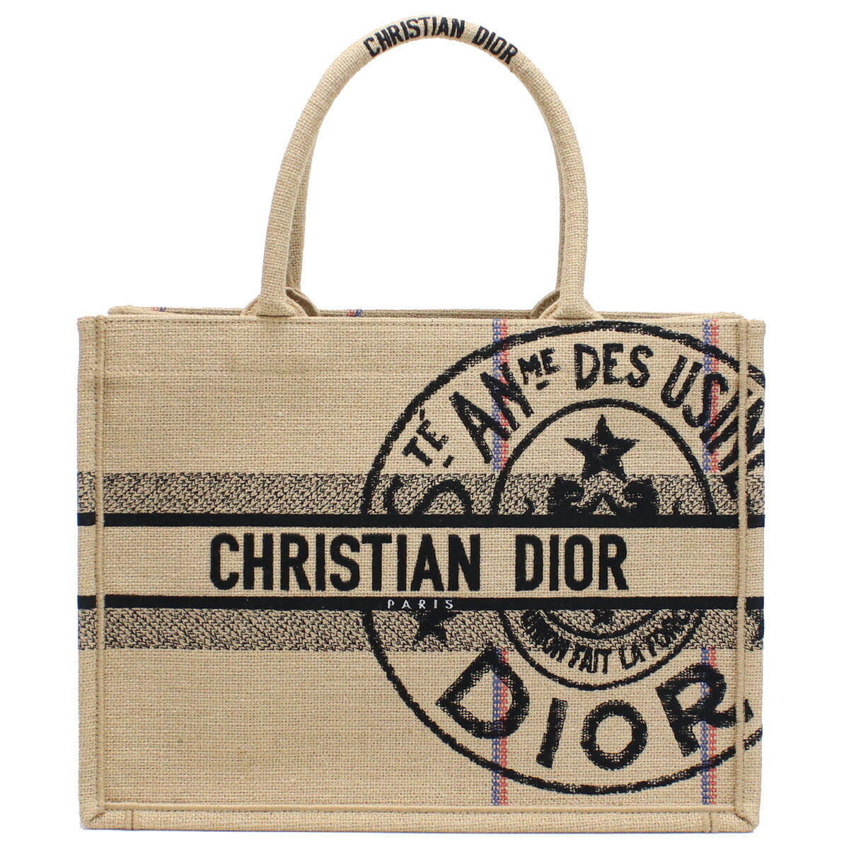 ディオール トートバッグ レディース キャンバス イタリア M1296 ベージュ系 マルチカラー バッグ DIOM1296031