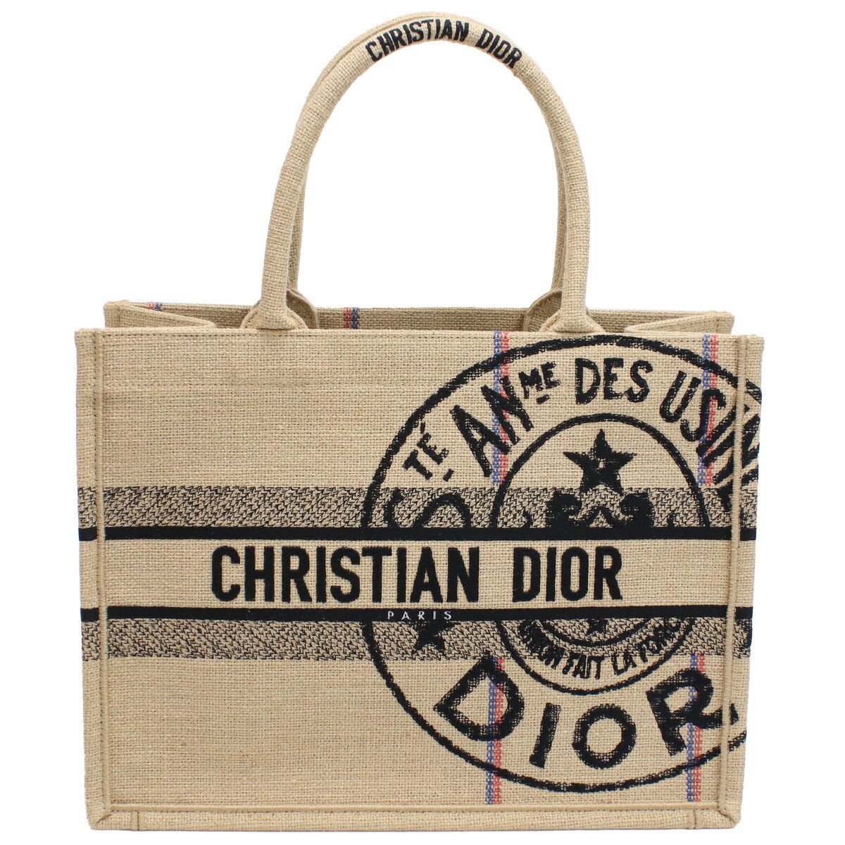 ディオール トートバッグ レディース キャンバス イタリア M1296 ベージュ系 マルチカラー バッグ DIOM1296031