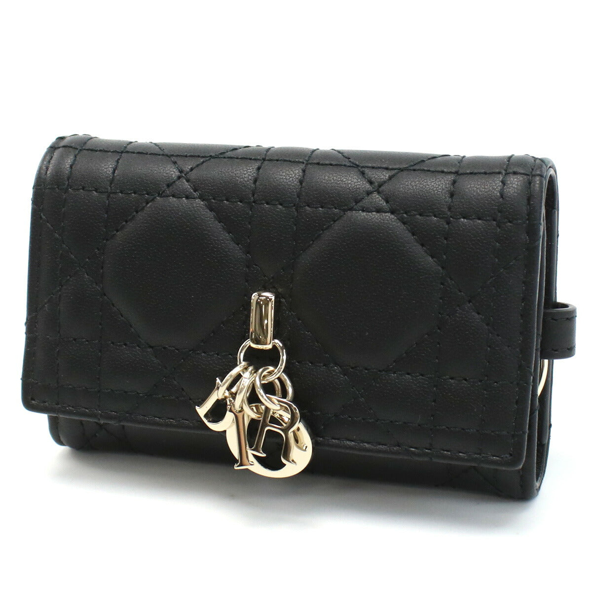 ディオール 4連キーケース メンズ ラムスキン イタリア S0983 ブラック 小物 DIOS0983011