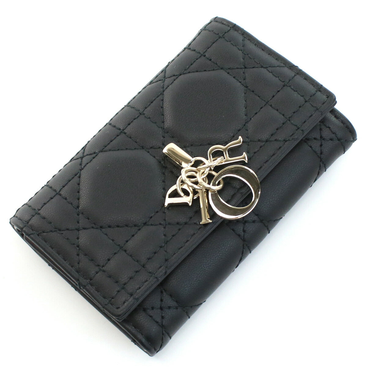 ディオール 4連キーケース メンズ ラムスキン イタリア S0983 ブラック 小物 DIOS0983011