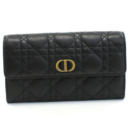 ディオール 長財布ニ折小銭入付き レディース ブランド Christian Dior イタリア S5039 ブラック 財布 DIOS5039011