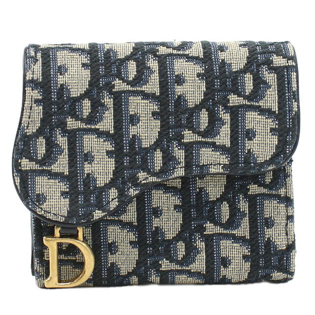 ディオール 三折財布小銭入付き レディース ブランド Dior S5652 ネイビー 財布 DIOS5652011