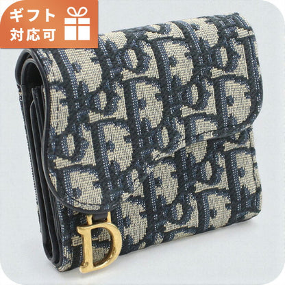 ディオール 三折財布小銭入付き レディース ブランド Dior S5652 ネイビー 財布 DIOS5652011