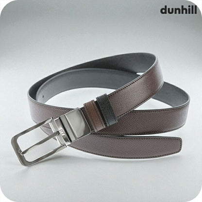 ダンヒル ベルト メンズ ブランド dunhill 30MM TONGUE RND RT BELT SMT/G BROWN 42 ビジネス リバーシブル DU26R4T03AA20142 DU26R4T03AA20142