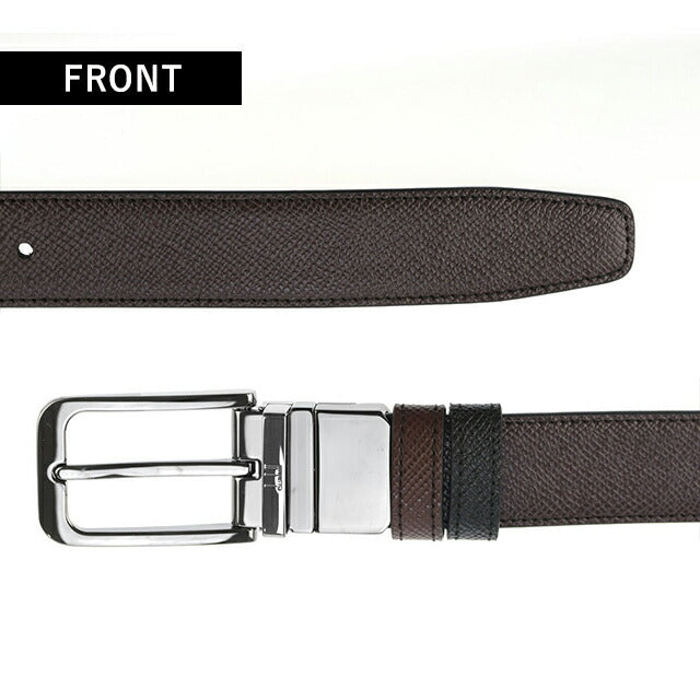 ダンヒル ベルト メンズ ブランド dunhill 30MM TONGUE RND RT BELT SMT/G BROWN 42 ビジネス リバーシブル DU26R4T03AA20142 DU26R4T03AA20142