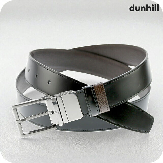 ダンヒル ベルト メンズ ブランド dunhill 35MM TONGUE RECT SMT/GRN BROWN 42 ビジネス リバーシブル DU26R4T28MD20142 DU26R4T28MD20142