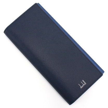 ダンヒル 長財布ニ折小銭入付き メンズ カタオシ レザー イタリア 18F2100CA NAVY ネイビー系 財布 DUN18F2100CA021