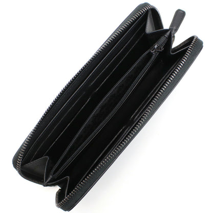 ダンヒル 長財布ラウンドファスナー メンズ カタオシ レザー タイ 21FS218SG BLACK ブラック 財布 DUN21FS218SG011