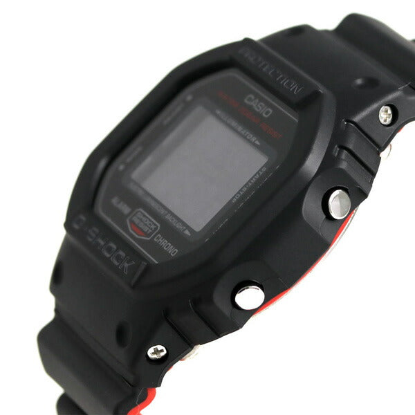 gショック ジーショック G-SHOCK ブラック＆レッド アラーム メンズ 腕時計 ブランド DW-5600HR-1DR カシオ DW-5600HR-1DR