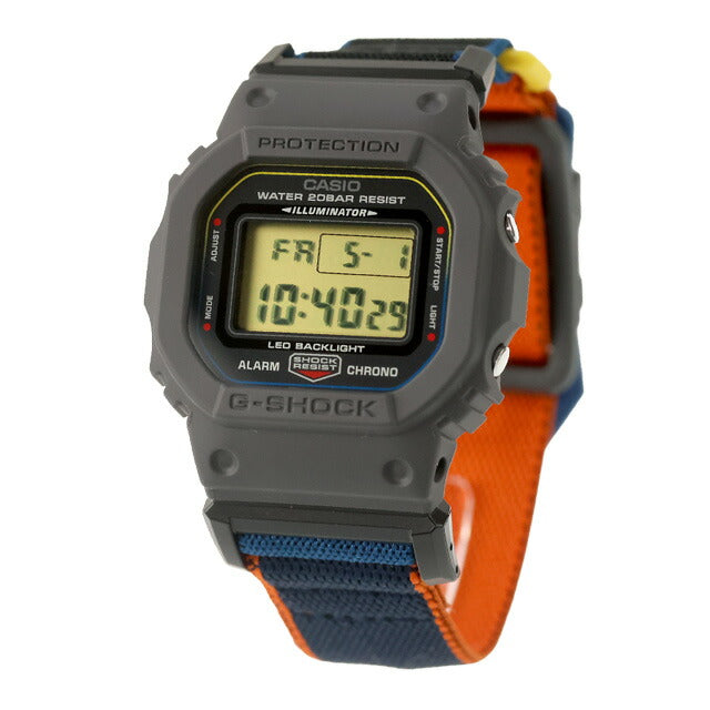 DW-5600MNC-8A2DR | Casio G-Shock 5600 NEW CLOTH BAND Series Quartz Battery Operated
