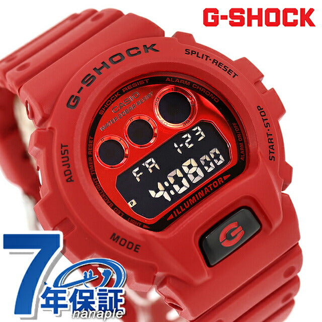 【 電池新品　美品】　派手系G-SHOCK 赤 Red DW-6900RRB-4DR ｜ カシオ Gショック(G-SHOCK) - 腕時計のななぷれ
