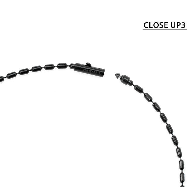 ディーゼル ネックレス DIESEL ステンレススチール ドッグタグ メンズ DX0014040 ブラック アクセサリー 記念品 プレゼント ギフト DX0014040
