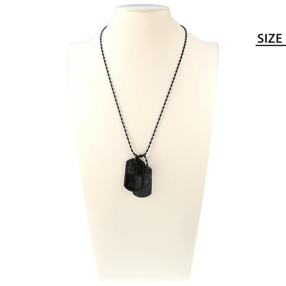 ディーゼル ネックレス DIESEL ステンレススチール ドッグタグ メンズ DX0014040 ブラック アクセサリー 記念品 プレゼント ギフト DX0014040