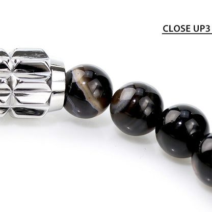 ディーゼル ブレスレット DIESEL ステンレススチール メンズ DX0847040 ブラック シルバー アクセサリー DX0847040