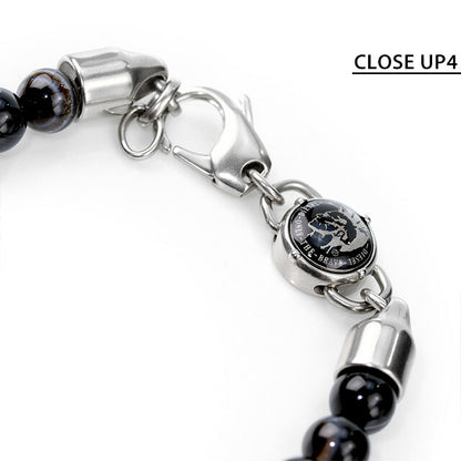 ディーゼル ブレスレット DIESEL ステンレススチール メンズ DX0847040 ブラック シルバー アクセサリー DX0847040
