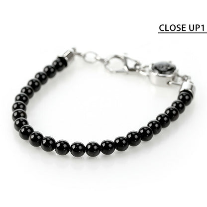 ディーゼル ブレスレット DIESEL ステンレススチール ビーズ メンズ DX0848040 ブラック アクセサリー 記念品 プレゼント ギフト DX0848040