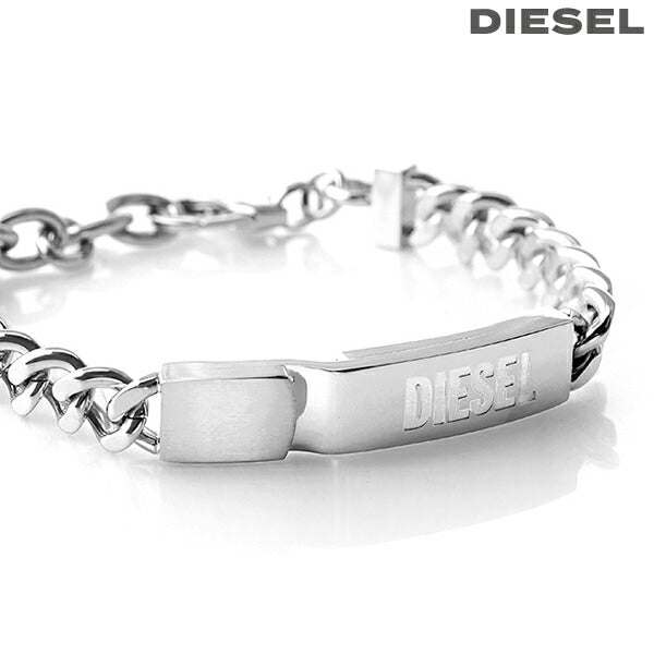 ディーゼル ブレスレット DIESEL STACKED ステンレススチール メンズ レディース DX0966040 シルバー アクセサリー DX0966040