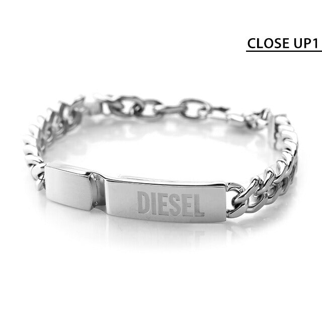 ディーゼル ブレスレット DIESEL STACKED ステンレススチール メンズ レディース DX0966040 シルバー アクセサリー DX0966040