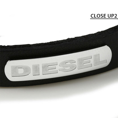 ディーゼル ブレスレット DIESEL レザー 2重 ダブル メンズ レディース DX0971040 ブラック アクセサリー 記念品 プレゼント ギフト DX0971040
