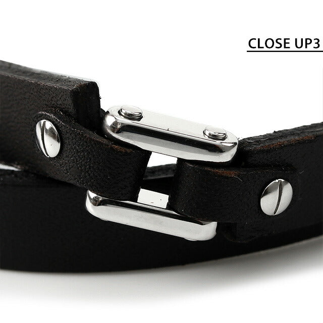 美品 正規品 ディーゼル レザーブレスレット ブラック