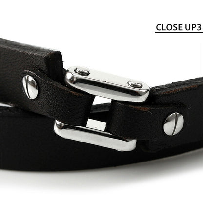 ディーゼル ブレスレット DIESEL レザー 2重 ダブル メンズ レディース DX0971040 ブラック アクセサリー 記念品 プレゼント ギフト DX0971040