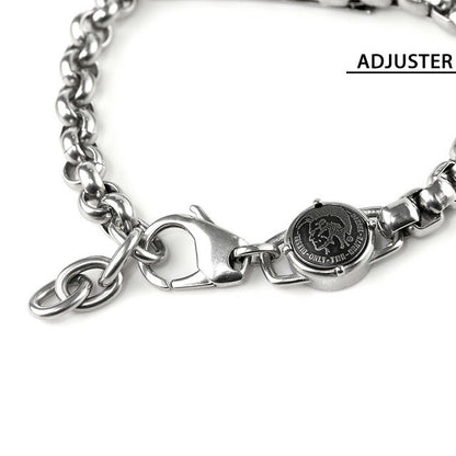 ディーゼル ブレスレット メンズ レディース ブランド ステンレススチール DX0993040 シルバー アクセサリー DX0993040