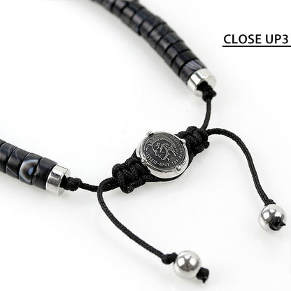 ディーゼル ブレスレット DIESEL ステンレススチール ユニセックス メンズ レディース DX1121040 ブラック アクセサリー 記念品 プレゼント ギフト DX1121040