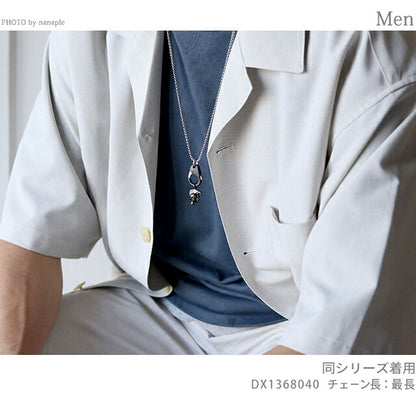 ディーゼル ネックレス DIESEL ペンダント ステンレススチール メンズ レディース DX1148040 ブラック シルバー アクセサリー 記念品 プレゼント ギフト DX1148040