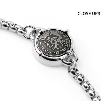 ディーゼル ネックレス DIESEL ペンダント ステンレススチール メンズ レディース DX1148040 ブラック シルバー アクセサリー 記念品 プレゼント ギフト DX1148040