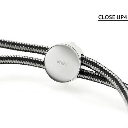 ディーゼル ブレスレット DIESEL ステンレススチール メンズ レディース DX1151040 ブラック シルバー アクセサリー DX1151040