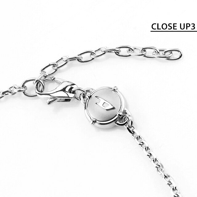ディーゼル ネックレス DIESEL チェーン ステンレススチール プレート メンズ レディース DX1156040 シルバー アクセサリー DX1156040