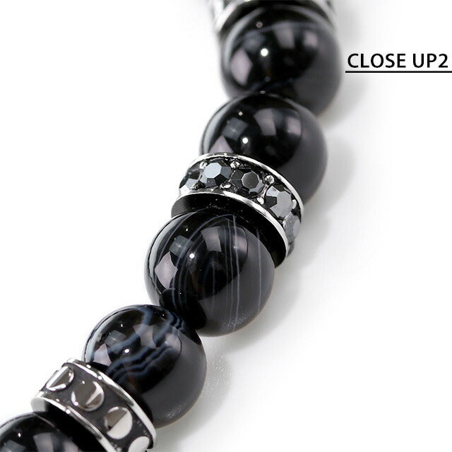 ディーゼル ブレスレット DIESEL ステンレススチール ビーズ メンズ DX1163040 ブラック シルバー アクセサリー 記念品 プレゼント ギフト DX1163040