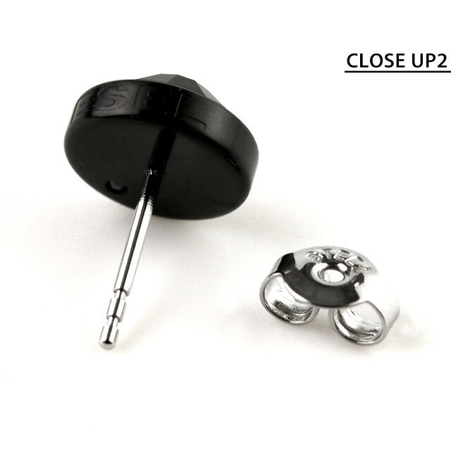 ディーゼル ピアス メンズ レディース ブランド ステンレススチール スタッド 片耳用 DX1275001 ブラック アクセサリー DX1275001