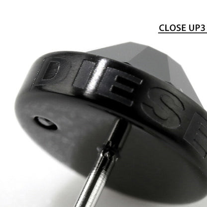 ディーゼル ピアス メンズ レディース ブランド ステンレススチール スタッド 片耳用 DX1275001 ブラック アクセサリー DX1275001