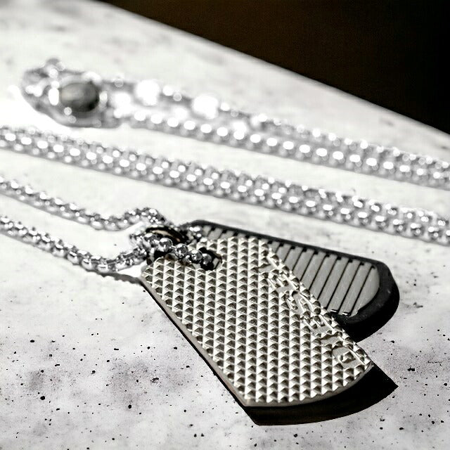 ディーゼル ネックレス メンズ レディース ブランド DIESEL ドッグタグ ダブルプレート ベネチアン カニカン DX1314040 アクセサリー DX1314040
