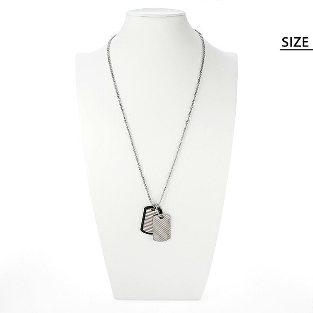 ディーゼル ネックレス メンズ レディース ブランド DIESEL ドッグタグ ダブルプレート ベネチアン カニカン DX1314040 アクセサリー DX1314040